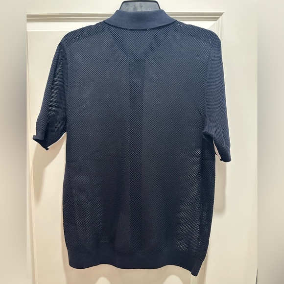 MISTO
COTTON BLEND OPEN STITCH SHIRT
COLOR: NAVY & WHITE - Picture 3 of 3